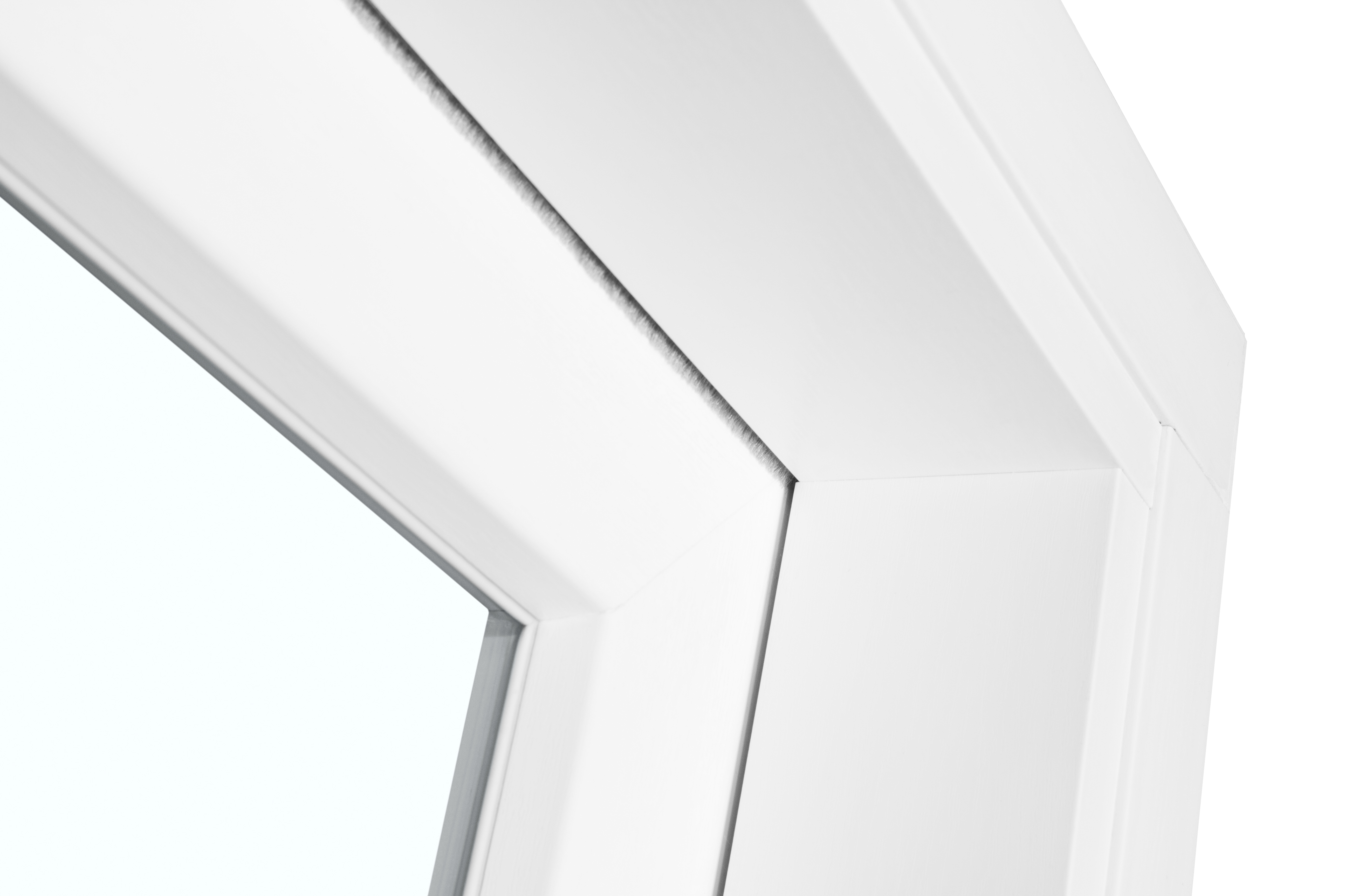 Okno plastové EKOSUN 6 biele, OS1A 50x62 P, dvojsklo, 6kom/81mm (vr. kľučky)