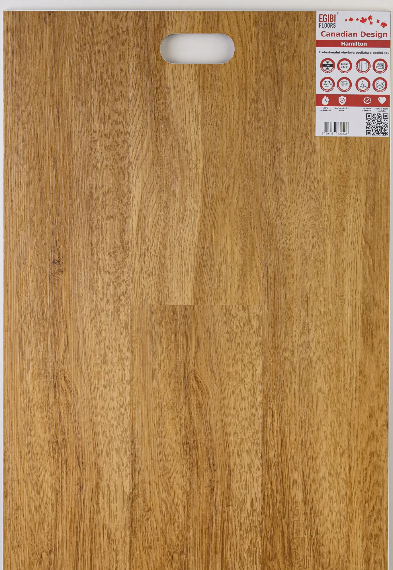 Canadian Design vinyl SPC RIGID podlaha 5/0,3 mm s podložkou HAMILTON 123x18 cm (1,77 m2)