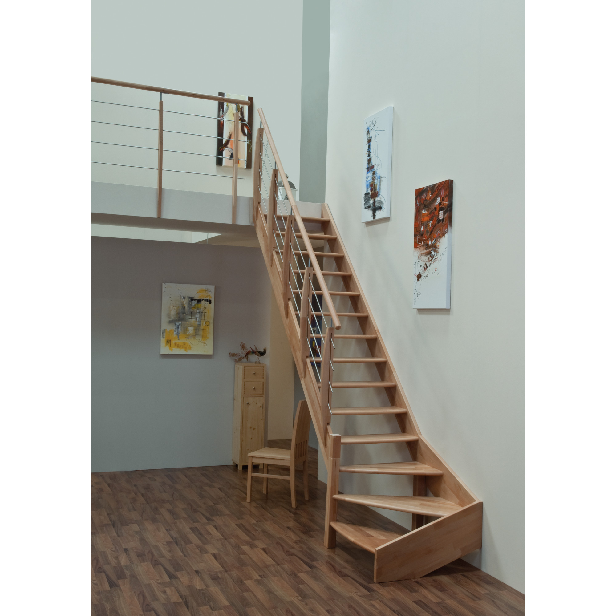 Mlynárske schody Home rovné 300 cm, buk