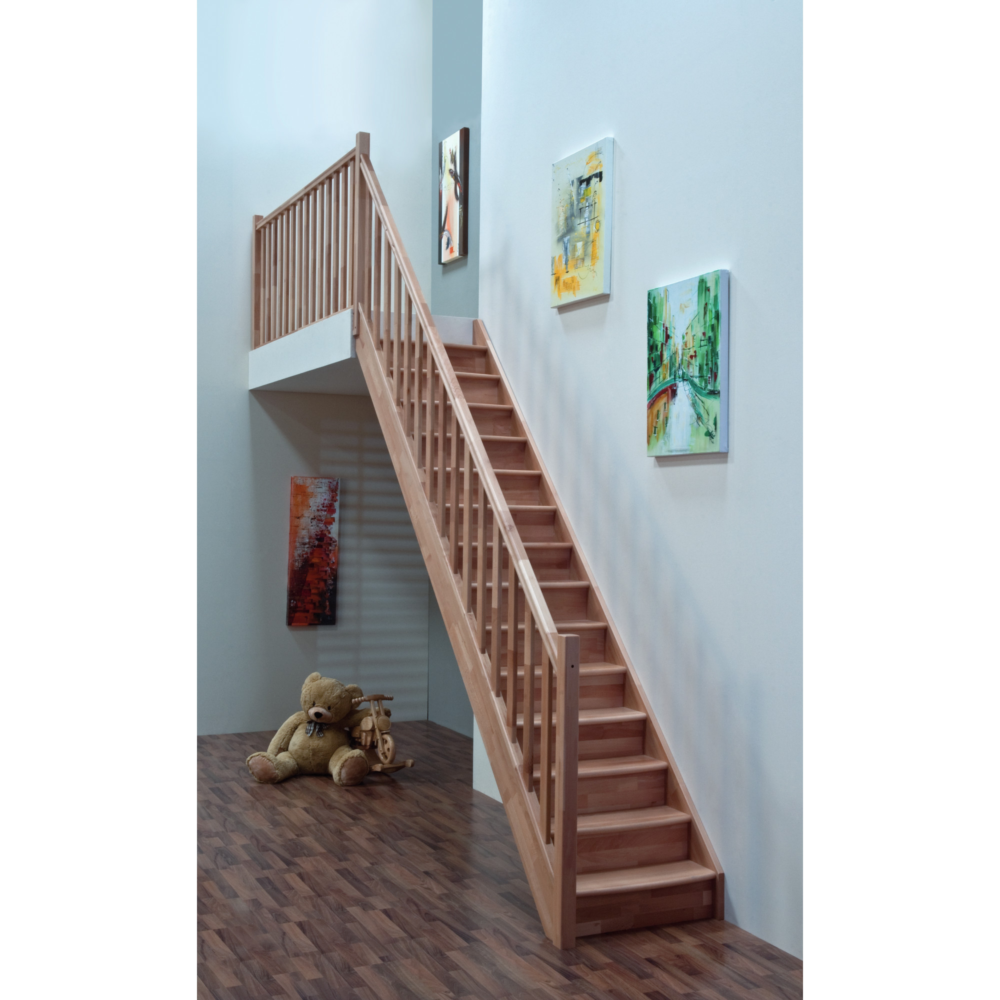 Mlynárske schody Home rovné 300 cm, buk