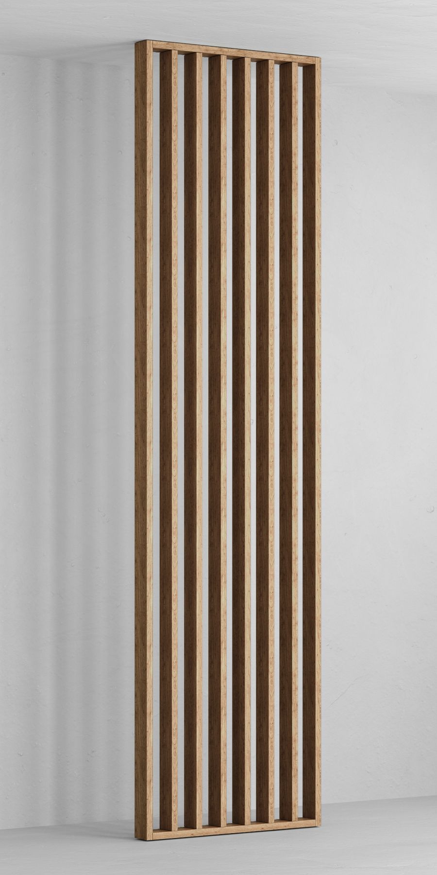 Lamelová stěna Dub světlý 275x58cm x 6,5cm