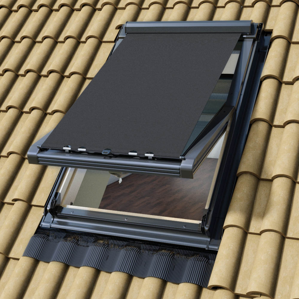 Vonkajšia markíza pre Strešné okná výklopno-posuvné okná AMZ-1 55x000 (max. 140)