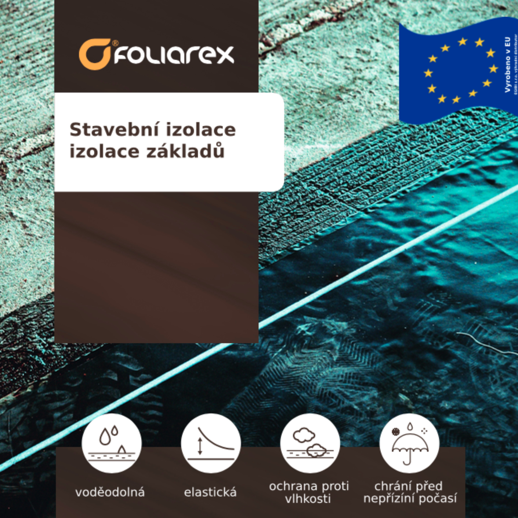 Stavební izolace fólie do základů 4x6 m - 200 (certifikovaná)