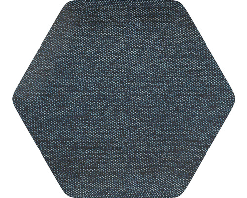 Čalúnený panel nástenný Hexagon 6x15cm modrá Luna 30