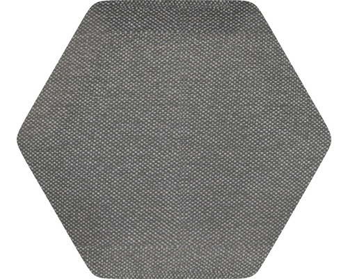 Čalúnený panel nástenný Hexagon 6x15cm šedá Luna 35