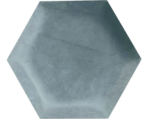 Čalúnený panel nástenný Hexagon 6x15cm tyrkysová Riwiera 34