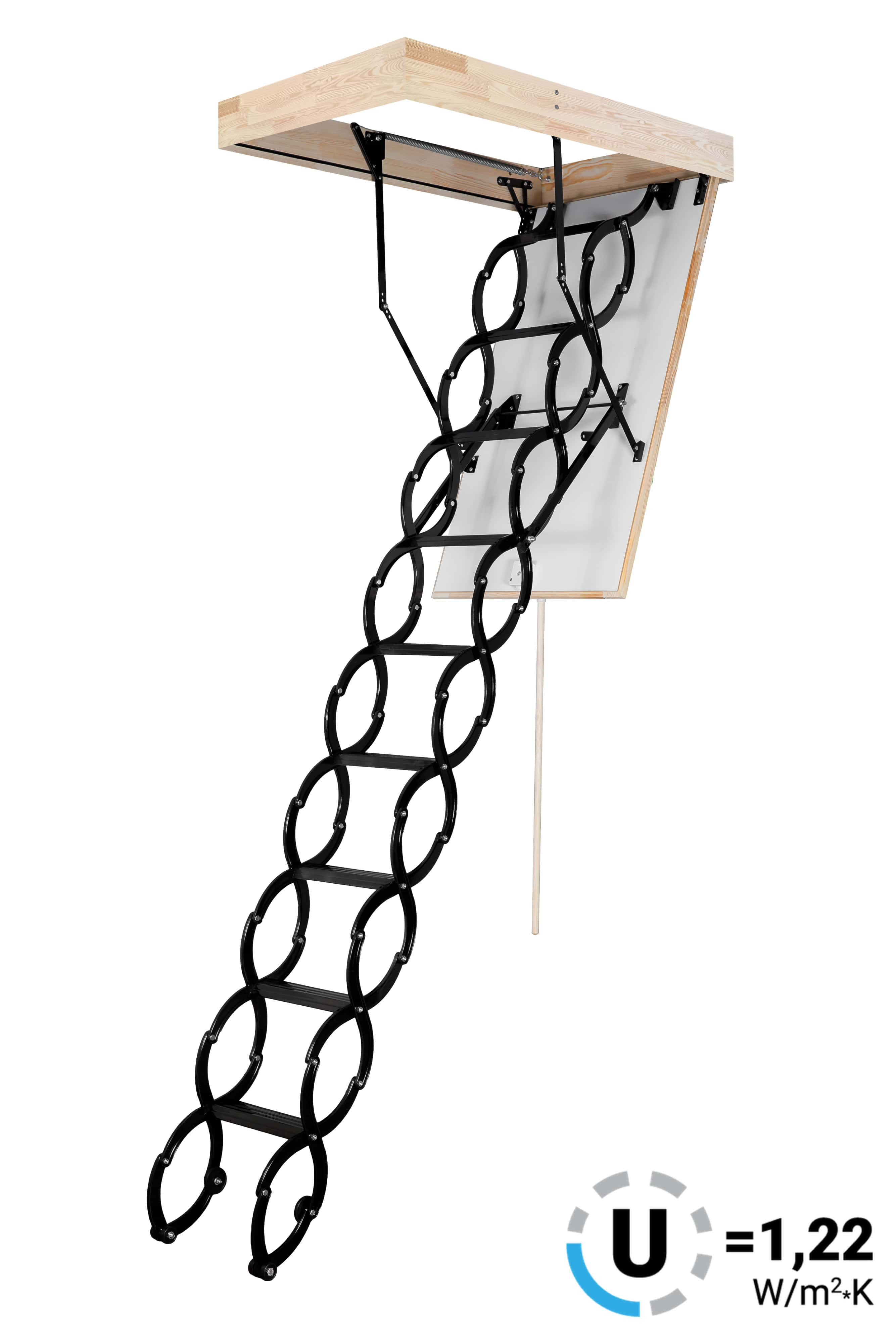 Půdní schody Oman Flex Termo (Ud = 1,22 W/m2*K) 70x60 cm