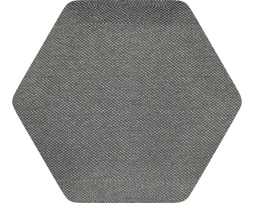 Čalouněný panel nástěnný  Hexagon 6x15cm šedá Luna 35